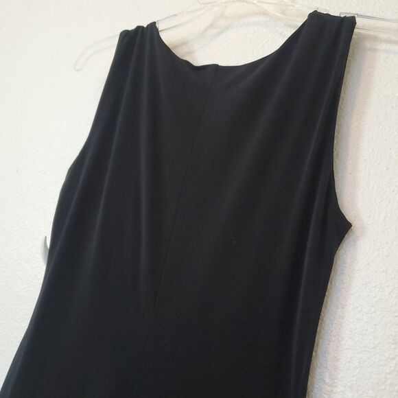 En Focus Dress Womens Size 6 Black Purple Ruffle Accent Stretch Cocktail - Picture 9 of 13